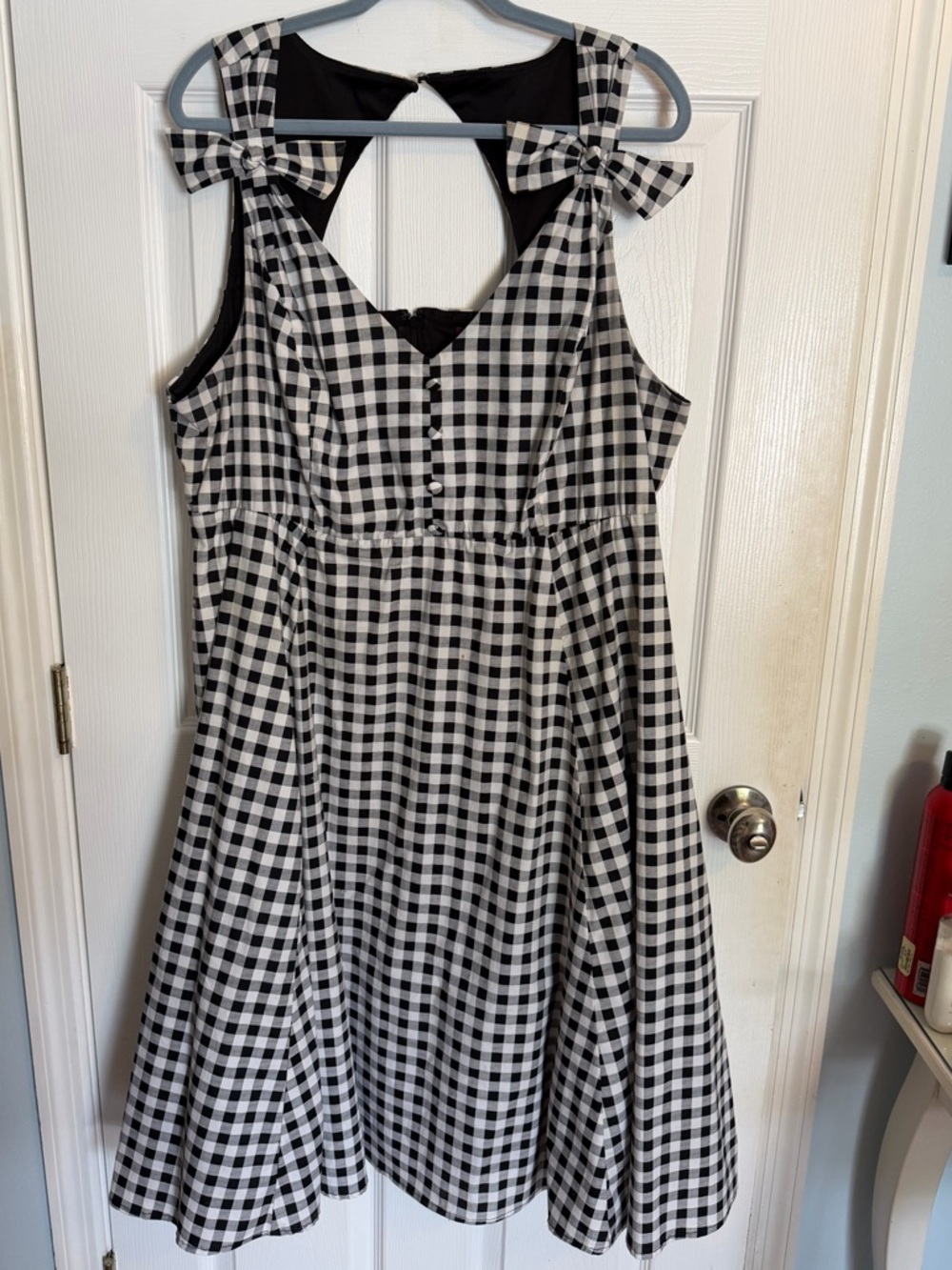 Torrid Retri Chic Black and White Gingham Dress Pinup